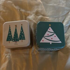 Two Fossil Collectible Tins. Sold together. They are empty. Exc condition